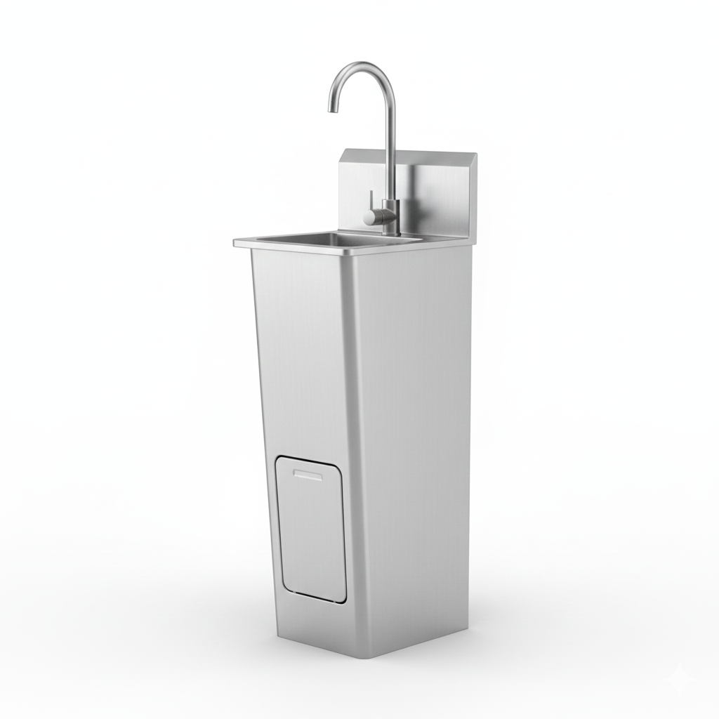Shop Stainless Steel Foot Operted Sink for Hygienic Use